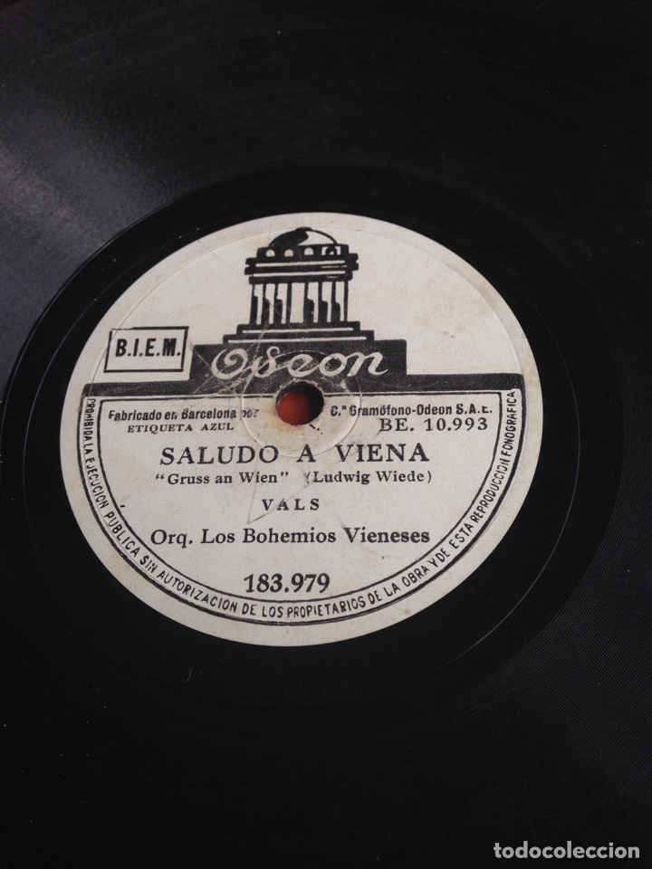 Discos de pizarra: Saludo a Viena los bohemios vieneses - Foto 1