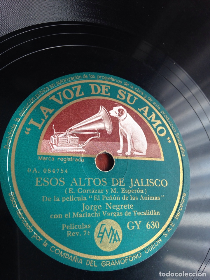Discos de pizarra: Yo soy mexicano Jorge negrete - Foto 3
