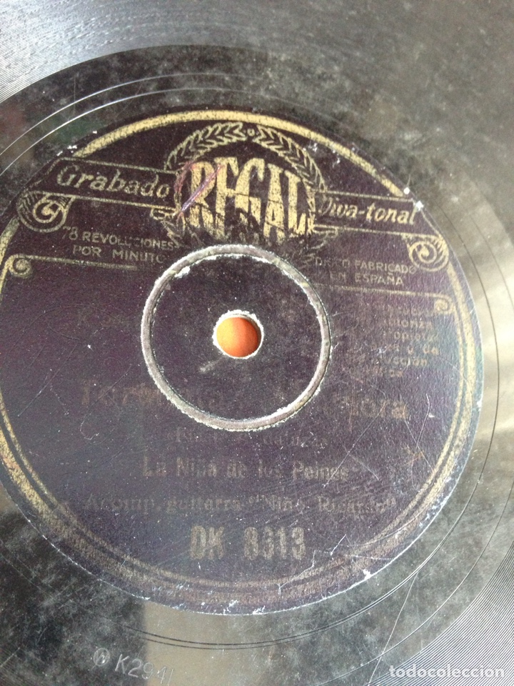 Discos de pizarra: Adi&oacute;s padre de mi alma la ni&ntilde;a de los peines - Foto 3