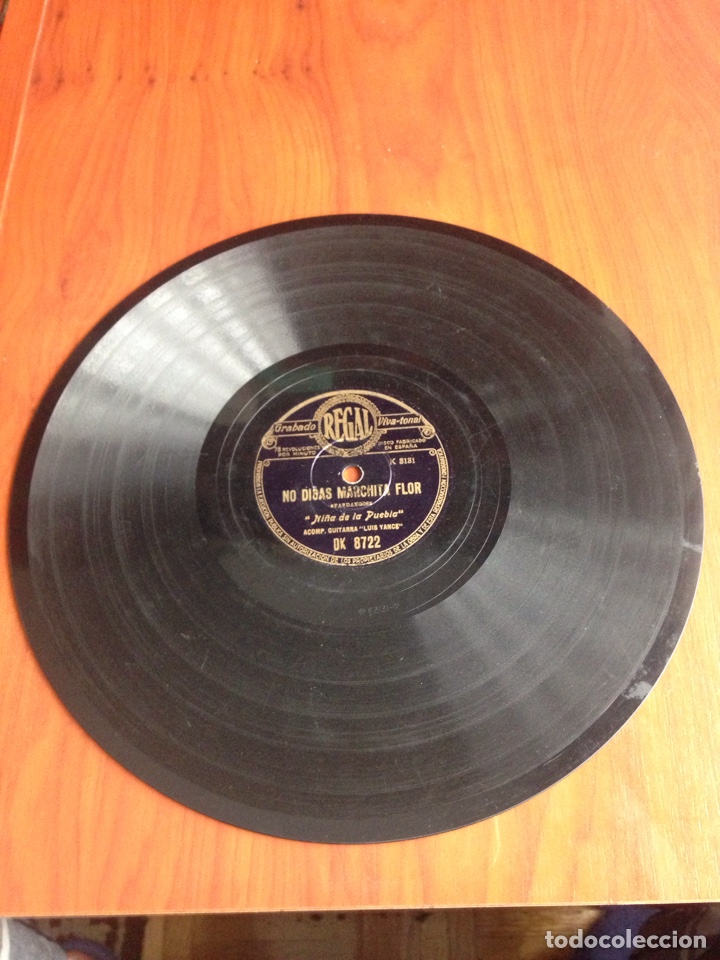 Discos de pizarra: No digas marchita flor ni&ntilde;a de la Puebla - Foto 2