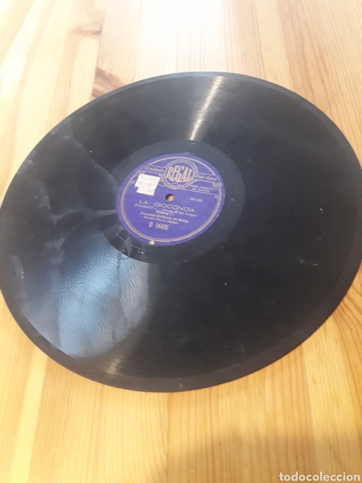 Discos de pizarra: La gioconda Ponchielli disco gramofono - Foto 1