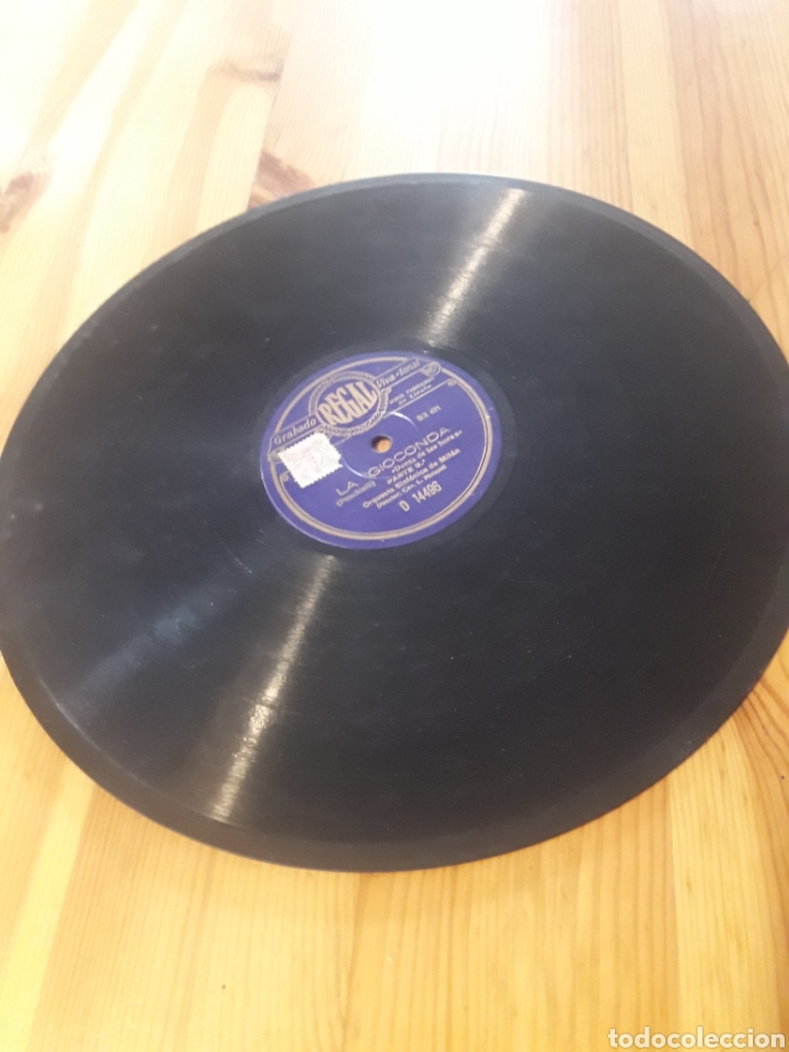 Discos de pizarra: La gioconda Ponchielli disco gramofono - Foto 2