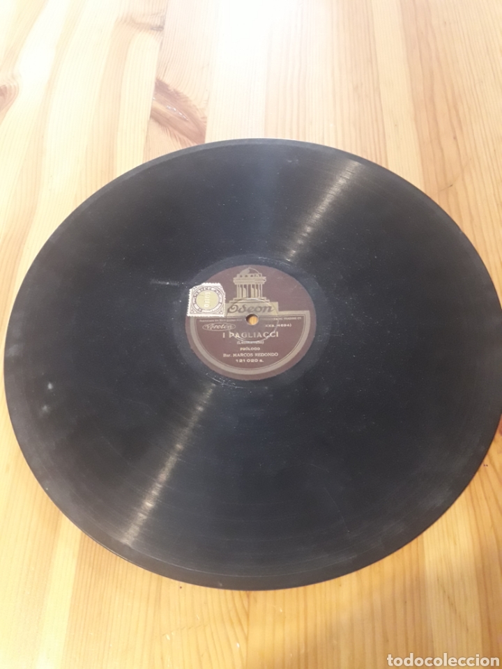 Discos de pizarra: La danza tarantela I Pagliacci disco gramofono - Foto 2