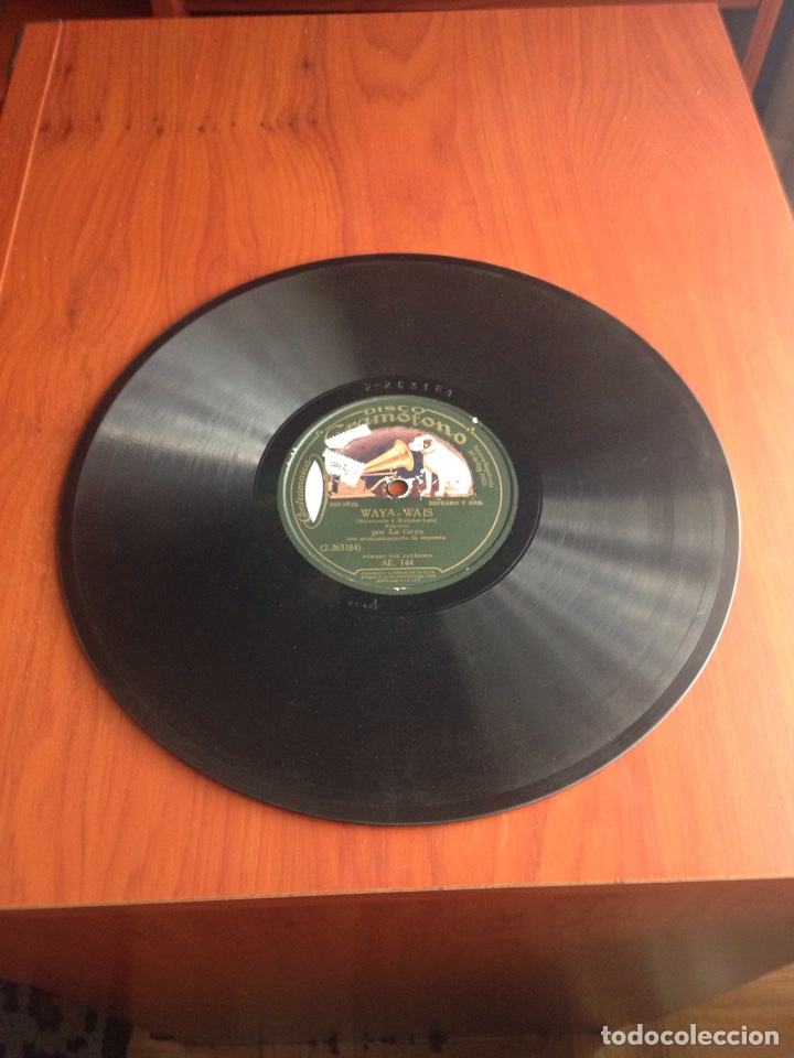 Discos de pizarra: Waya wais. Por la Goya - Foto 2