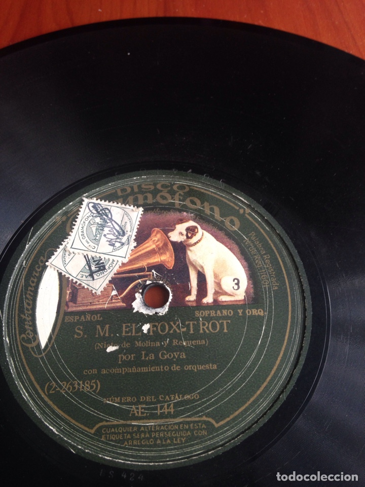 Discos de pizarra: Waya wais. Por la Goya - Foto 3