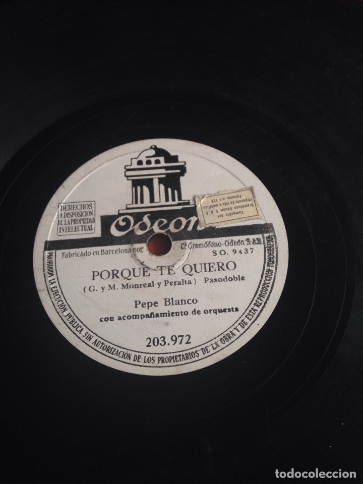 Discos de pizarra: Porque te quiero Pepe blanco - Foto 1