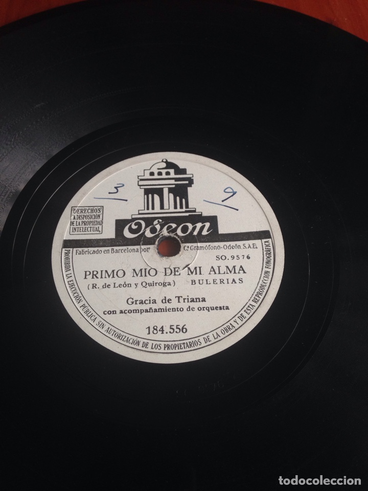 Discos de pizarra: Primo m&iacute;o de mi alma gracia de Triana - Foto 1