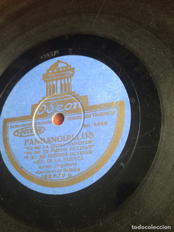 Discos de pizarra: Fandanguillos Ni&ntilde;o de la huerta - Foto 1
