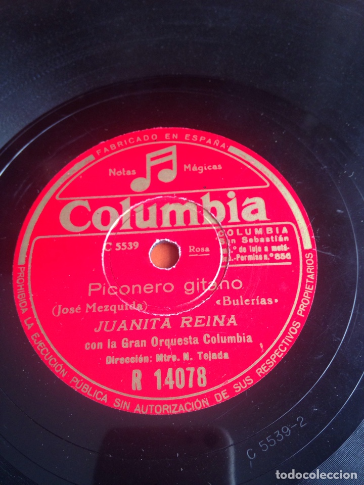 Discos de pizarra: Piconero gitano Juanita reina - Foto 1