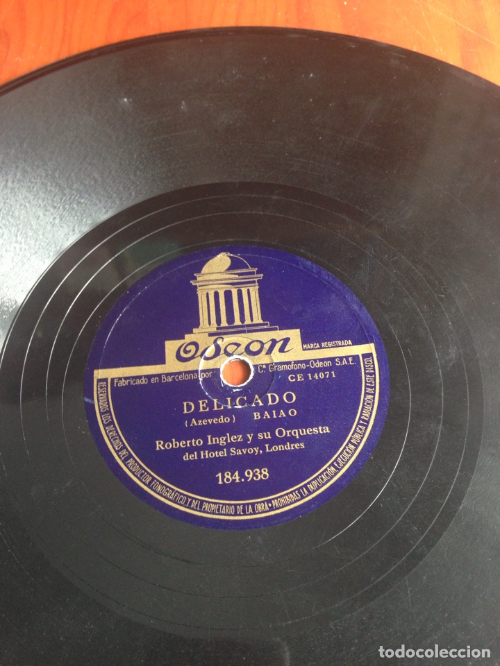 Discos de pizarra: Delicado Roberto inglez - Foto 1