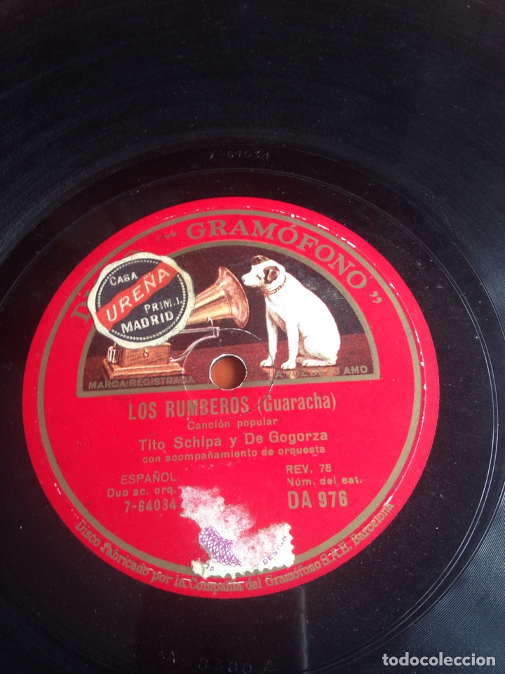 Discos de pizarra: Los rumberos guaracha Tito schipa - Foto 1
