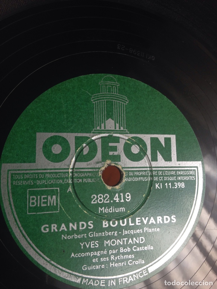 Discos de pizarra: Rue lepic yves montand - Foto 3