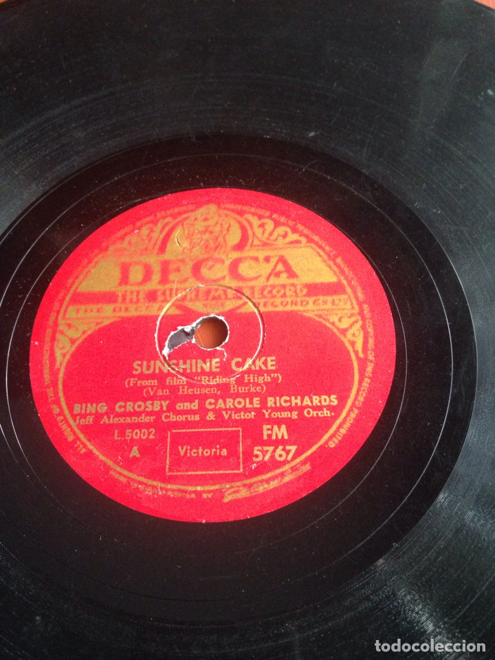 Discos de pizarra: Sunshine cake bing crosby - Foto 1