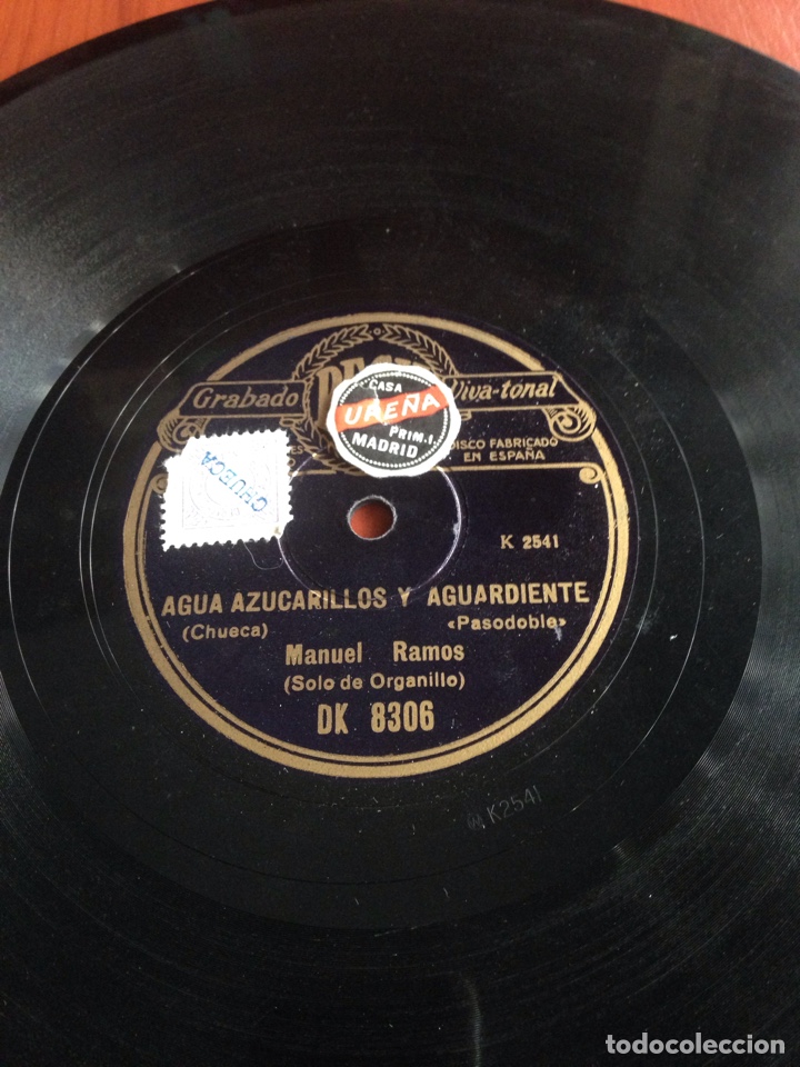 Discos de pizarra: Agua azucarillos y aguardiente manuel Ramos - Foto 1