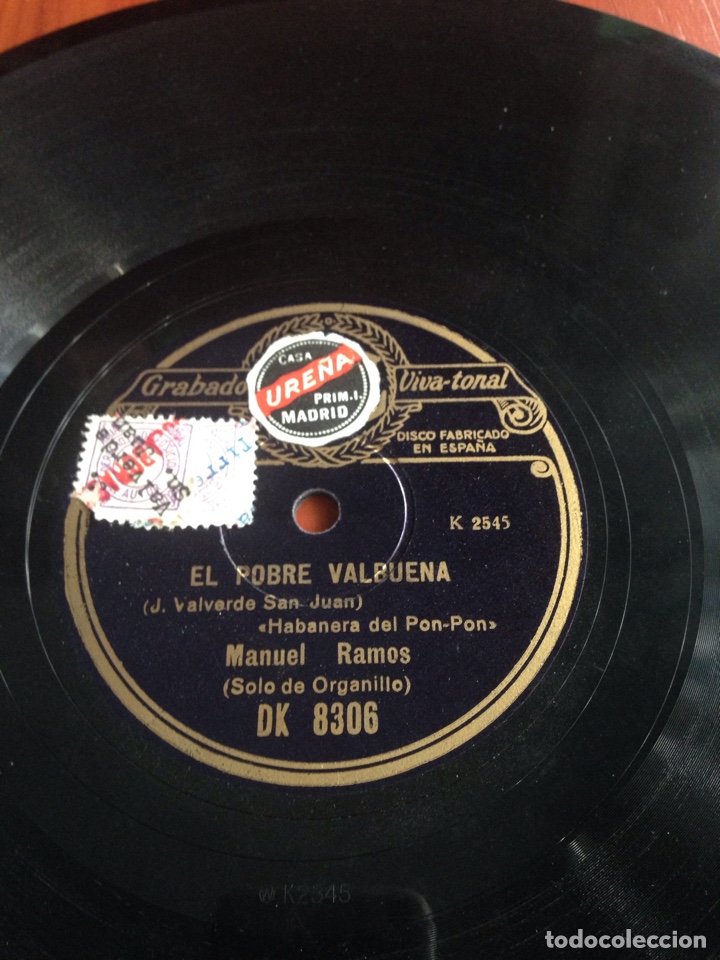 Discos de pizarra: Agua azucarillos y aguardiente manuel Ramos - Foto 3