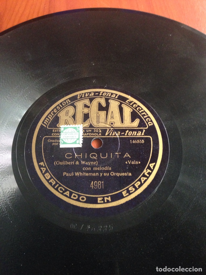 Discos de pizarra: Chiquita paul witheman - Foto 1