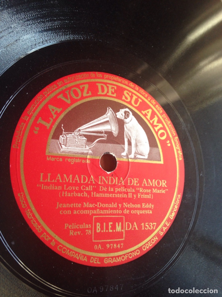 Discos de pizarra: Llamada india de amor - Foto 1