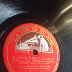 Discos de pizarra: LLAMADA INDIA DE AMOR. Lote 159679526