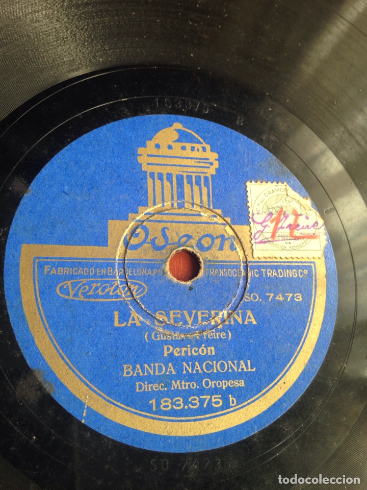 Discos de pizarra: La severina pericon banda nacional - Foto 1