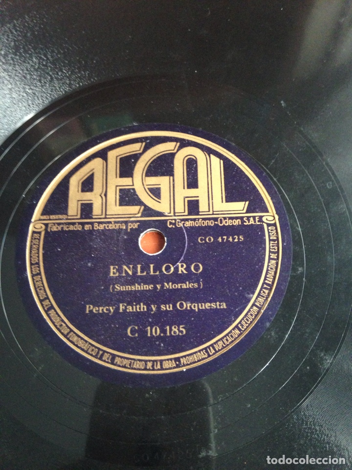 Discos de pizarra: Enlloro perci faith y su orquesta - Foto 1