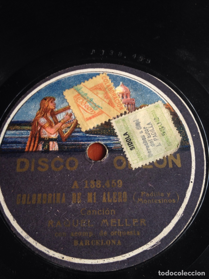 Discos de pizarra: Golondrina de mi alero Raquel meller - Foto 1