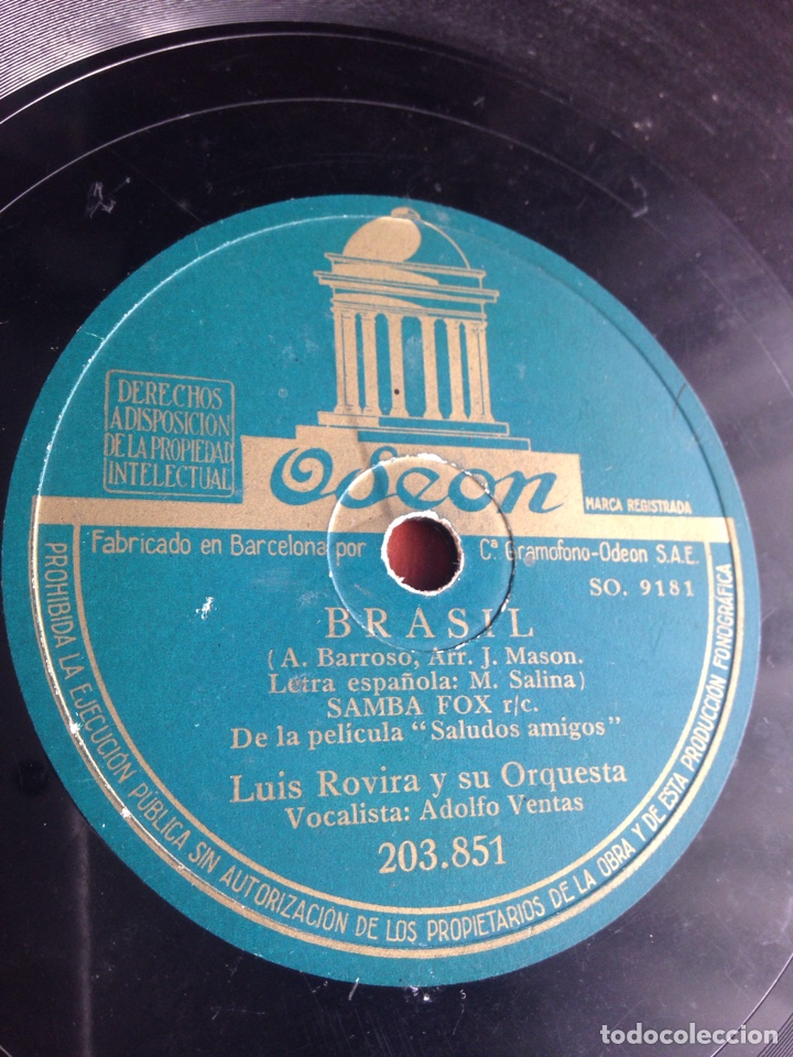 Discos de pizarra: Brasil samba fox - Foto 1