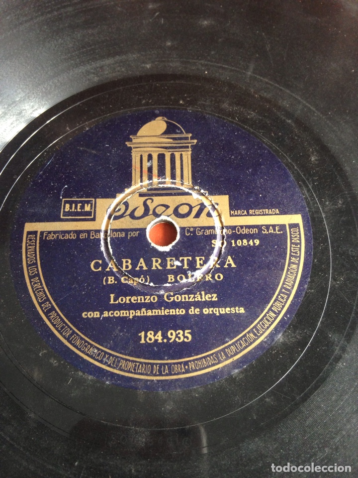 Discos de pizarra: Ni&ntilde;a bolero Lorenzo Gonz&aacute;lez - Foto 3