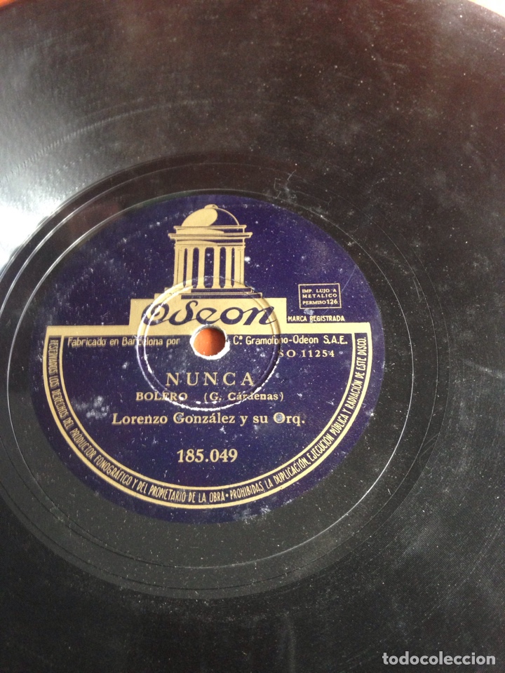 Discos de pizarra: Nunca bolero Lorenzo Gonz&aacute;lez - Foto 1