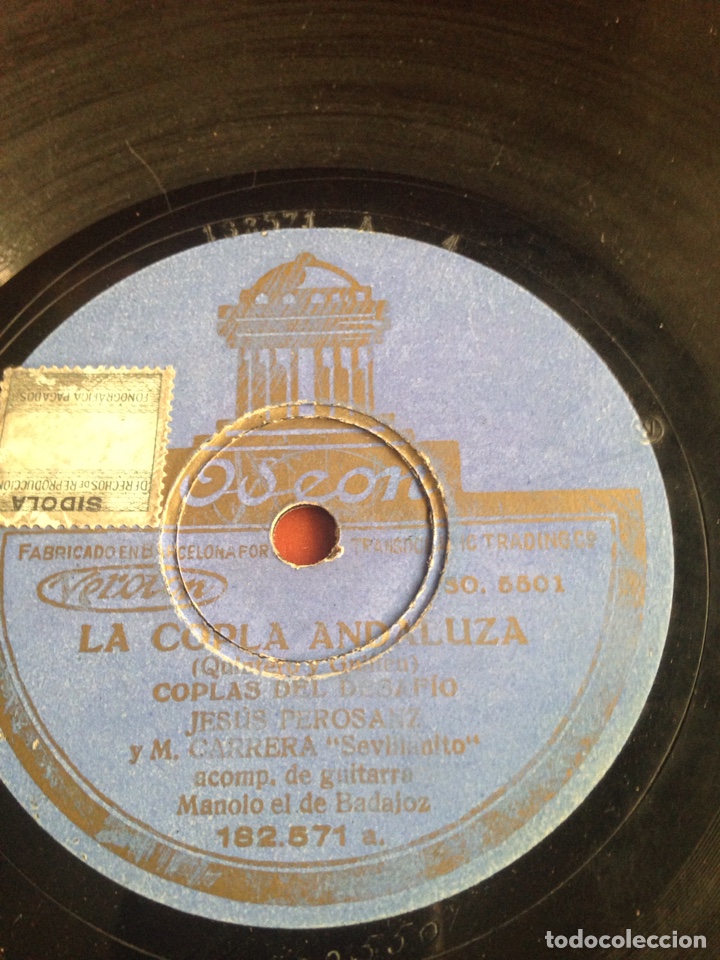 Discos de pizarra: La copla andaluza jesus perosanz - Foto 1
