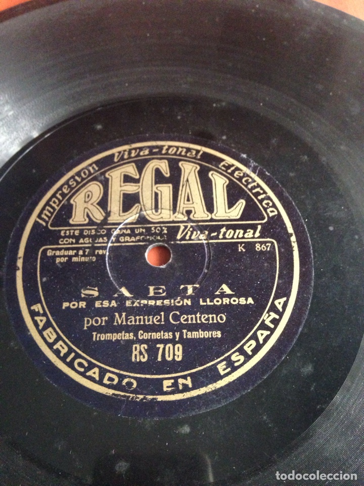 Discos de pizarra: Saeta por Manuel centeno - Foto 1