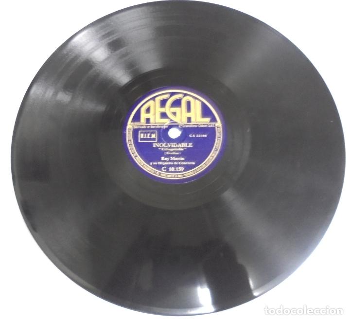 Discos de pizarra: DISCO PIZARRA. REGAL. C10159. INOLVIDABLE / TANGO AZUL. - Foto 1