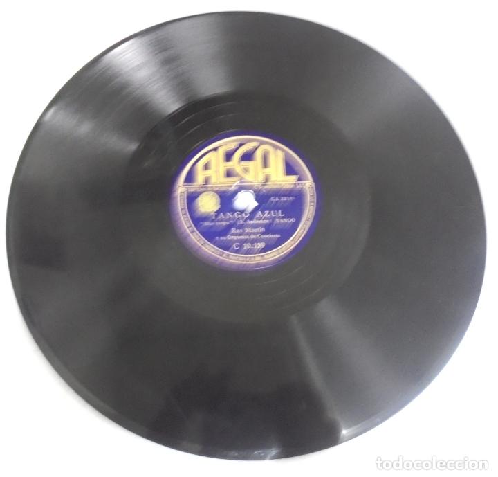 Discos de pizarra: DISCO PIZARRA. REGAL. C10159. INOLVIDABLE / TANGO AZUL. - Foto 2