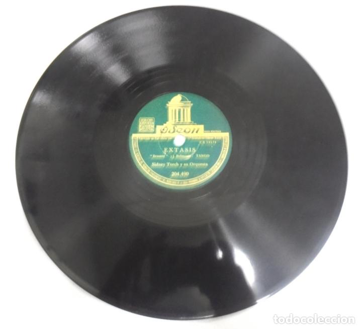 Discos de pizarra: DISCO DE PIZARRA. ODEON. 204490. EXTASIS / LLORA MI CORAZON. - Foto 1