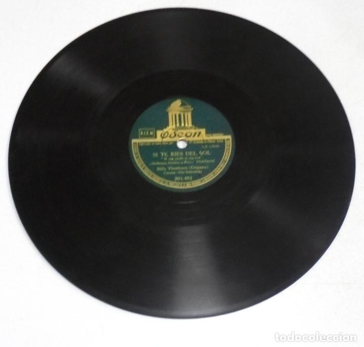 Discos de pizarra: DISCO PIZARRA. ODEON. 204492. SI TE RIES DEL SOL / COCHE LENTO - Foto 1