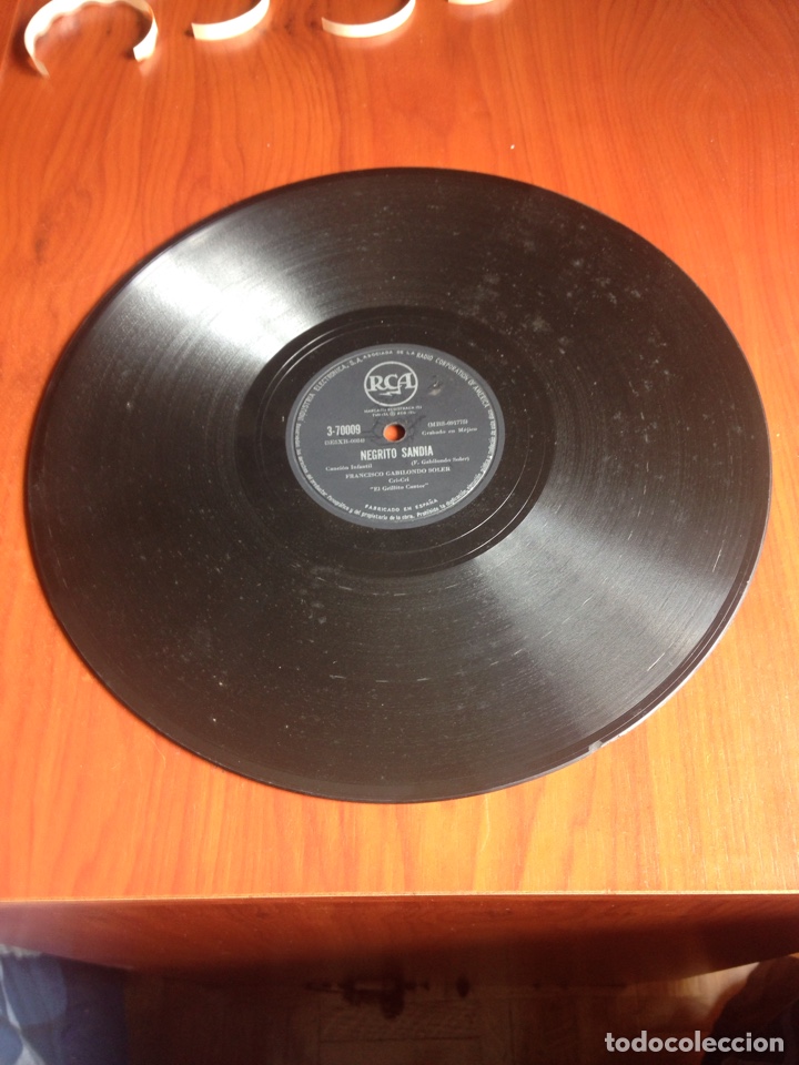 Discos de pizarra: Negrito sandia Francisco gabilondo soler - Foto 2