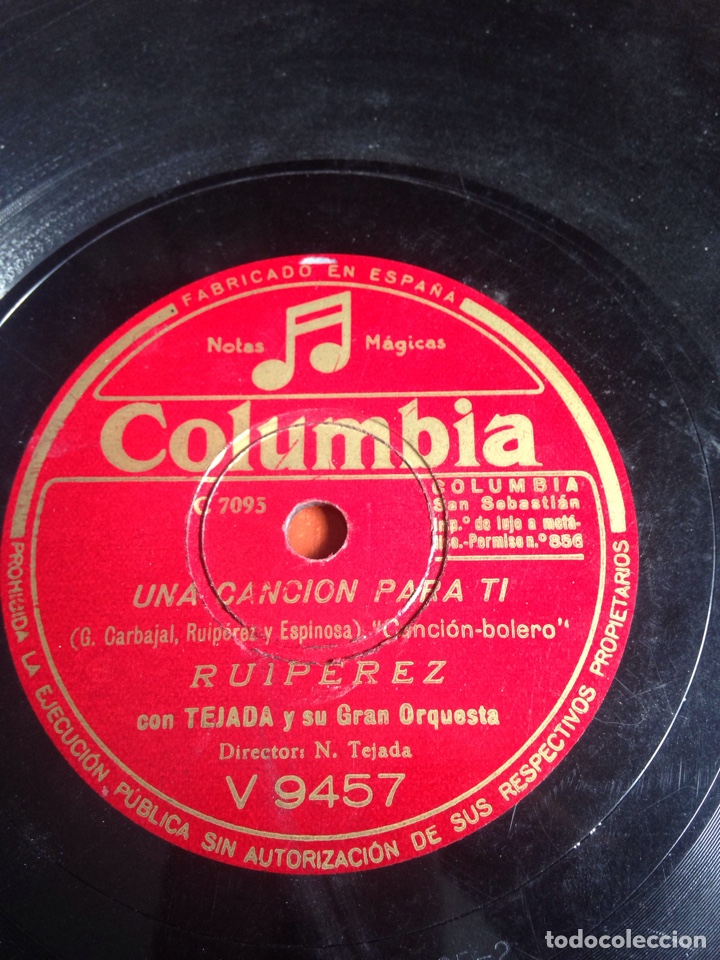 Discos de pizarra: Una canci&oacute;n para ti ruiperez - Foto 1