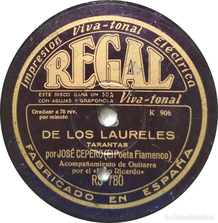 Discos de pizarra: Jose Cepero - A los santos del d&iacute;a / De los Laureles - Foto 2