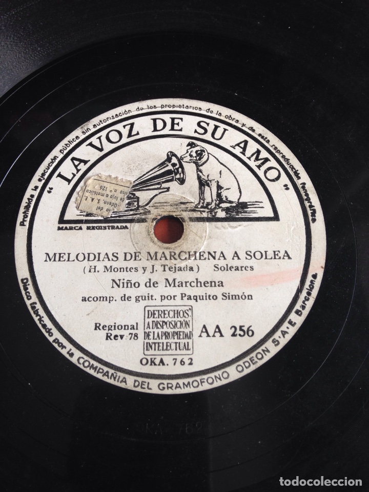 Discos de pizarra: Melod&iacute;as de marchena a solea - Foto 1