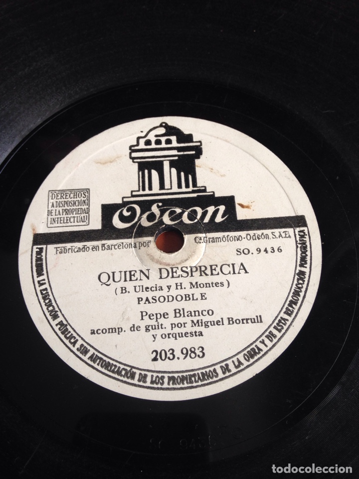Discos de pizarra: El farolero Pepe blanco - Foto 4