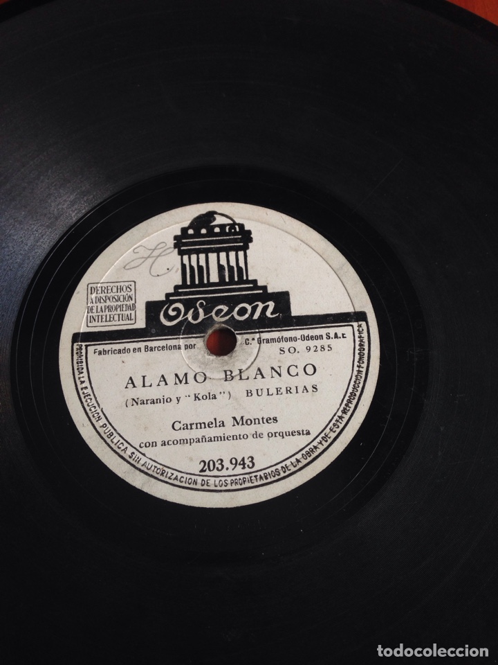 Discos de pizarra: &Aacute;lamo blanco Carmela montes - Foto 1