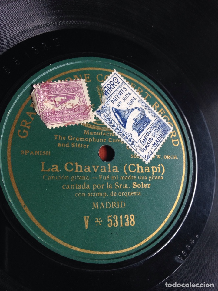 Discos de pizarra: La chavala Srta soler - Foto 1