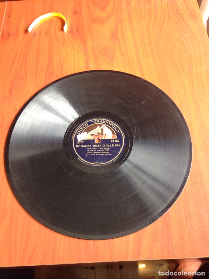 Discos de pizarra: Romanza ruas imperio Argentina - Foto 2
