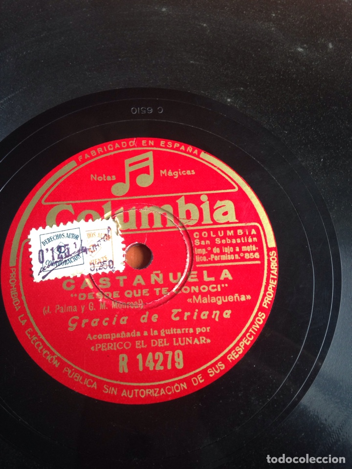 Discos de pizarra: Casta&ntilde;uela gracia de Triana - Foto 1