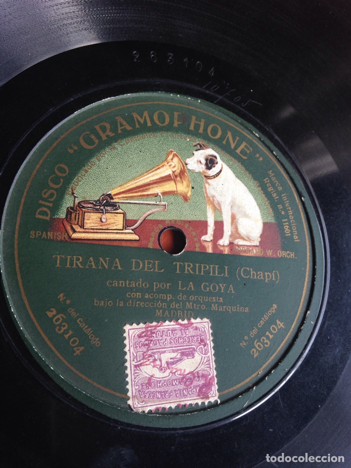 Discos de pizarra: Tirana del tripili por la Goya - Foto 1
