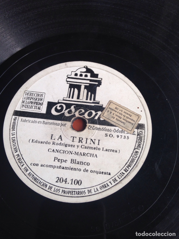 Discos de pizarra: El gitano se&ntilde;orito Pepe blanco - Foto 3