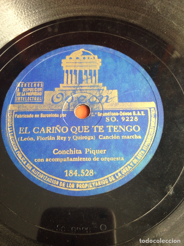 Discos de pizarra: La rosa y el viento conchita piquer - Foto 3
