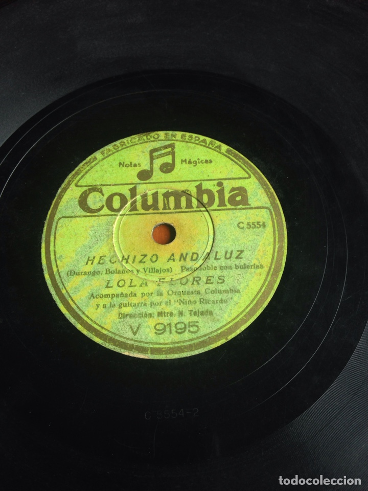 Discos de pizarra: Hechiz&oacute; andaluz Lola flores - Foto 1
