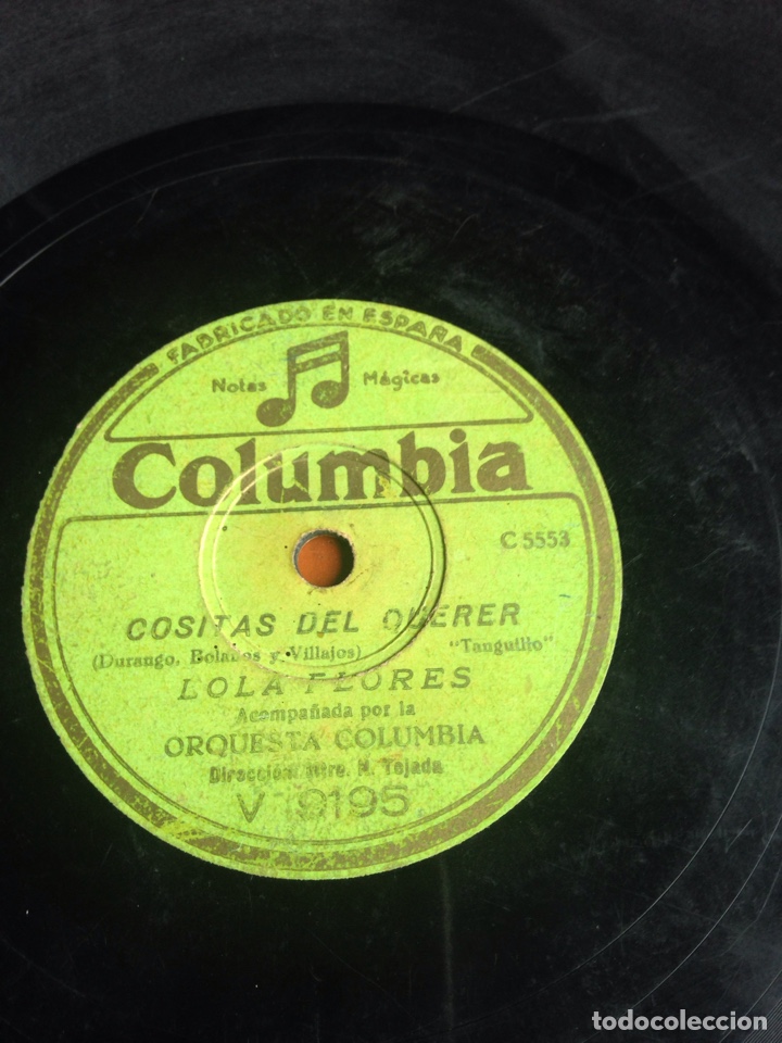 Discos de pizarra: Hechiz&oacute; andaluz Lola flores - Foto 3