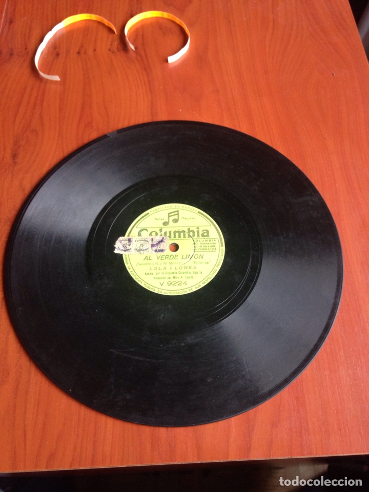 Discos de pizarra: Al verde lim&oacute;n Lola flores - Foto 2