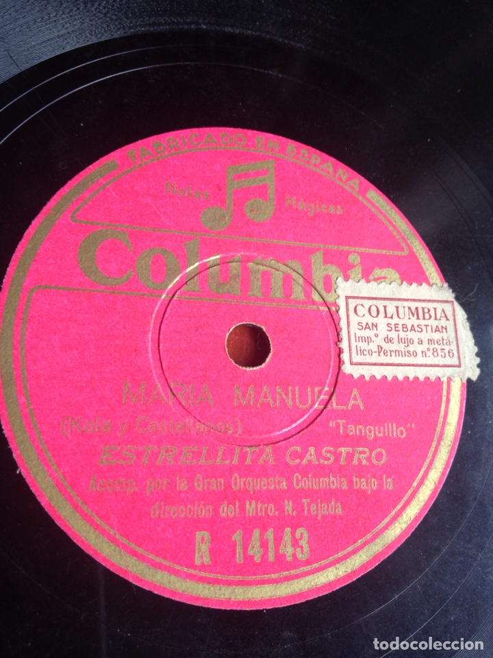 Discos de pizarra: Mar&iacute;a Manuela estrellita Castro - Foto 1